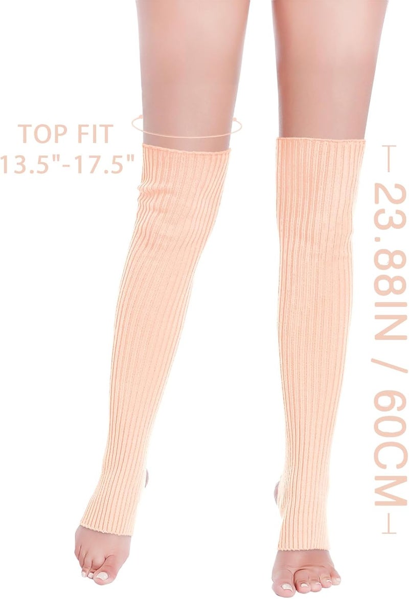 v28 Women’s Neon Knit Leg Warmer for 80s Party Dance Sports Yoga - Image 2
